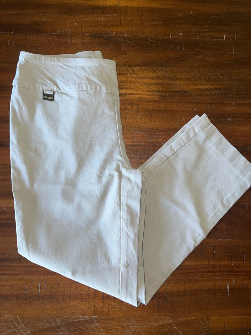 Light grey women’s Stretch Casual Capri Pants -